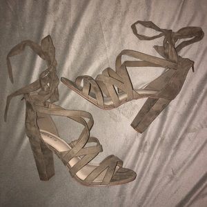 Sexy TORRID taupe heels